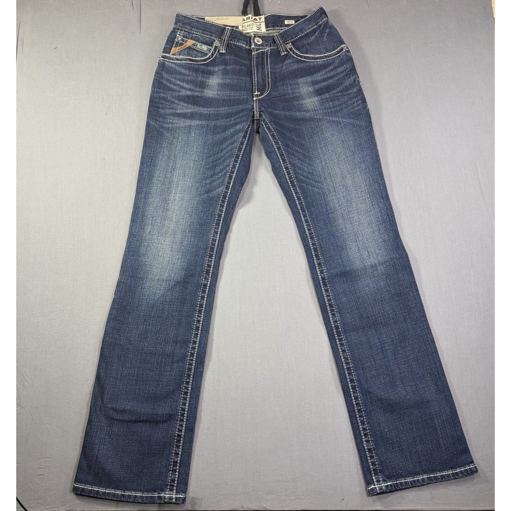 Ariat M4 Jeans Mens 30x36 Relaxed Boot Cut Blue Denim NWT
